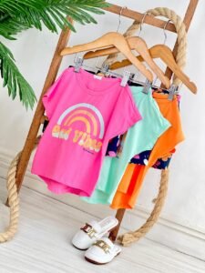 CONJUNTO TAN MANGA GOOD VIBES