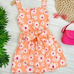 CONJ TURMA SHORT/SAIA CROPP FLORZINHAS - Imagem 1