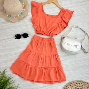 CONJ CROPPED BABADO SAIA - Imagem 2