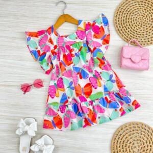 VESTIDO 80 BORBOLETAS - Imagem 1