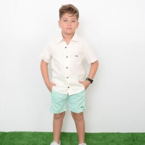 CAMISA SOCIAL RODRIGO BEGE - Imagem 1