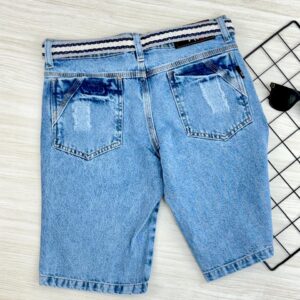 BERMUDA JEANS S/LYCRA DESTROYED 5 - Imagem 2