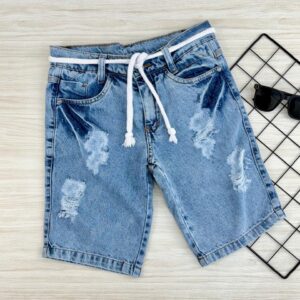 BERMUDA JEANS S/LYCRA DESTROYED 27 - Imagem 3