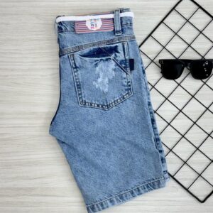 BERMUDA JEANS S/LYCRA DESTROYED 27 - Imagem 4