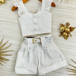 CONJ LINHO SHORT BOTÕES - Imagem 1