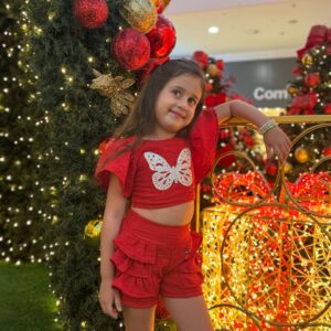 CONJ SHORT BORBOLETA BIA - Imagem 1