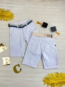 BERMUDA  BRANCA CINTO