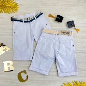 BERMUDA  BRANCA CINTO