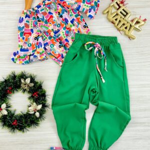 CONJ CALÇA JOGGER MOLINHAS