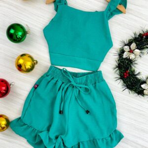 CONJ DUNA SHORT BABADO - Imagem 3