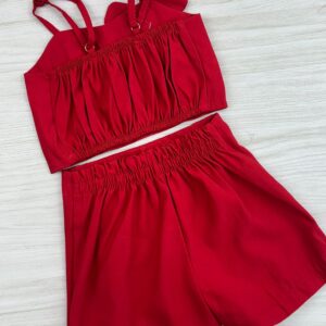 CONJUNTO SHORT/SAIA LINHO FLOR LATERAL - Imagem 2