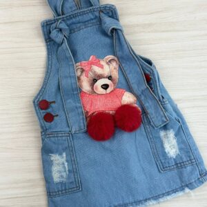 JARDINEIRA JEANS URSO - Imagem 4