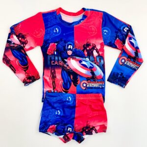 CONJUNTO LINHA COMUM MAS CAPITÃO AMERICA