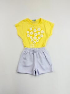 CONJUNTO TAN MANGA FLORES