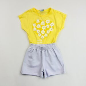 CONJUNTO TAN MANGA FLORES