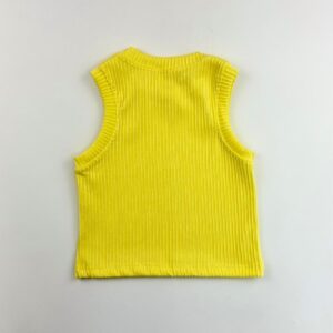 REGATA FEMININA CANELADA PREMIUM AMARELO CLARO - Imagem 2
