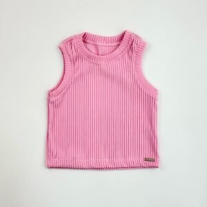 REGATA FEMININA CANELADA PREMIUM ROSA CLARO - Imagem 1