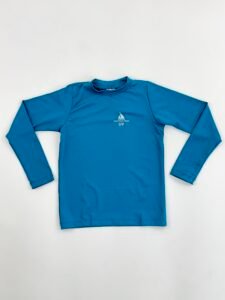 CAMISA COMUM MANGA AZUL PETRÓLEO
