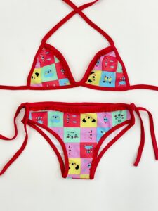 BIQUINI BABADO CARINHAS ANIMAIS