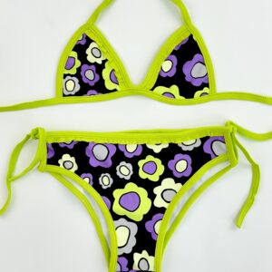 BIQUINI BABADO FLORES - Imagem 1