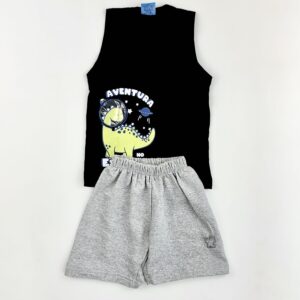 CONJUNTO MOLETOM REGATA DINO ASTRONAUTA - Imagem 1