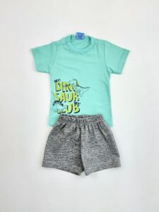 CONJUNTO MOLETOM MANGA DINOS