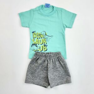 CONJUNTO MOLETOM MANGA DINOS