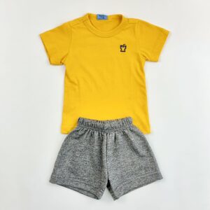 CONJUNTO MOLETOM MANGA CASTELO LISO
