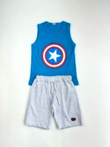 CONJUNTO MOLETOM CAPITÃO AMÉRICA