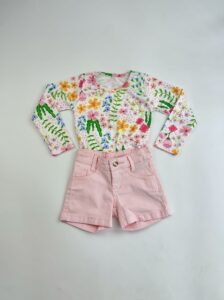 CONJUNTO CA MANGA FLORAL