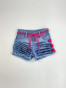 SHORT RAY TRES BOLINHAS ROSAS