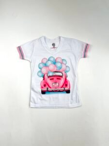 T-SHIRT LINDA CARRO BALÕES