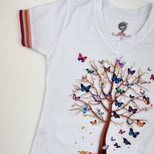 T-SHIRT LINDA BORBOLETA - Imagem 2