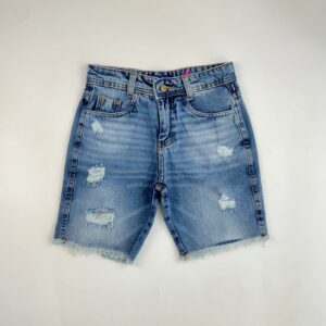 BERMUDA JEANS DESFIADA - Imagem 1