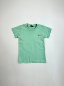 CAMISA MASCULINA PLAQUINHA VERDE ÁGUA