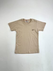 CAMISA MASCULINA PLAQUINHA BEGE CLARO