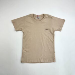 CAMISA MASCULINA PLAQUINHA BEGE CLARO