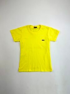 CAMISA MASCULINA PLAQUINHA AMARELO VIVO