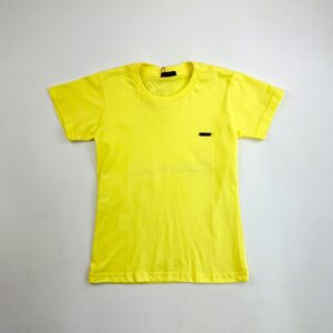 CAMISA MASCULINA PLAQUINHA AMARELO VIVO