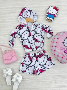 CONJ MARIAS SHORT/CAPUZ HELLO KITTY