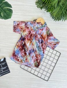 CAMISA BOTÃO MESCLADA