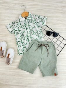 CONJUNTO LINHO MAS FOLHINHAS