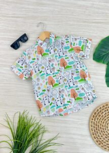 CAMISA BOTÃO GIRAFA