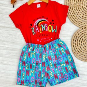 CONJUNTO SHORT TACTEL RAINBOW FEM - Imagem 2