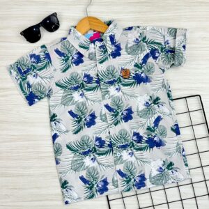 CAMISA BOTÃO FOLHAGENS