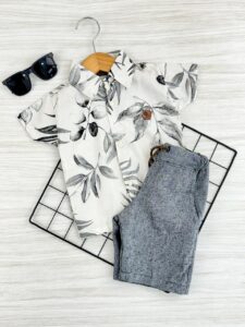 CONJUNTO LINHO MAS MIX FOLHAS