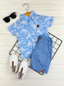 CONJUNTO LINHO MAS PALMEIRINHAS