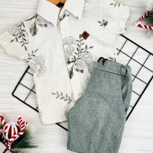 CONJUNTO LINHO MAS FOLHA MAR - Imagem 1